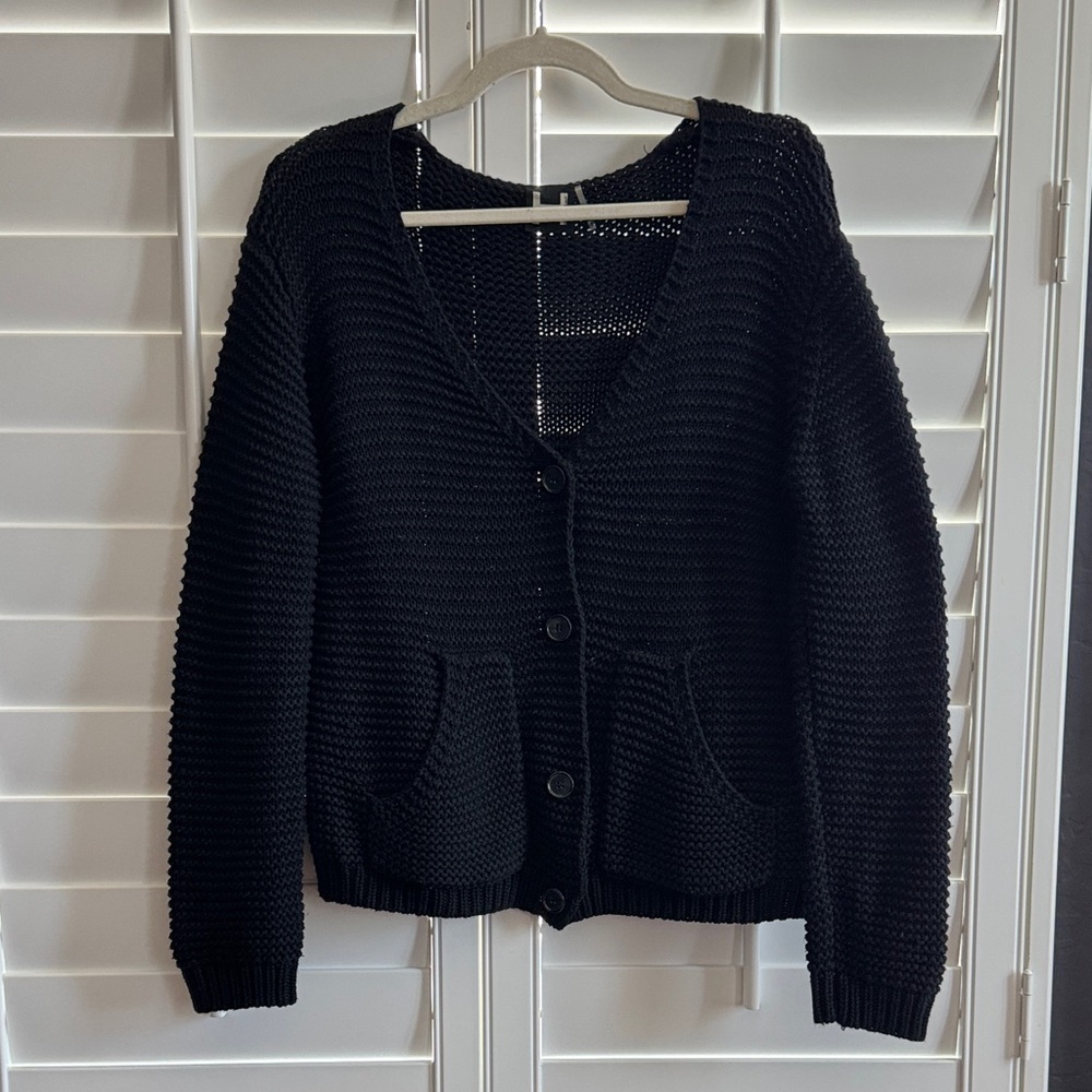 H by bordeaux knit cardigan
